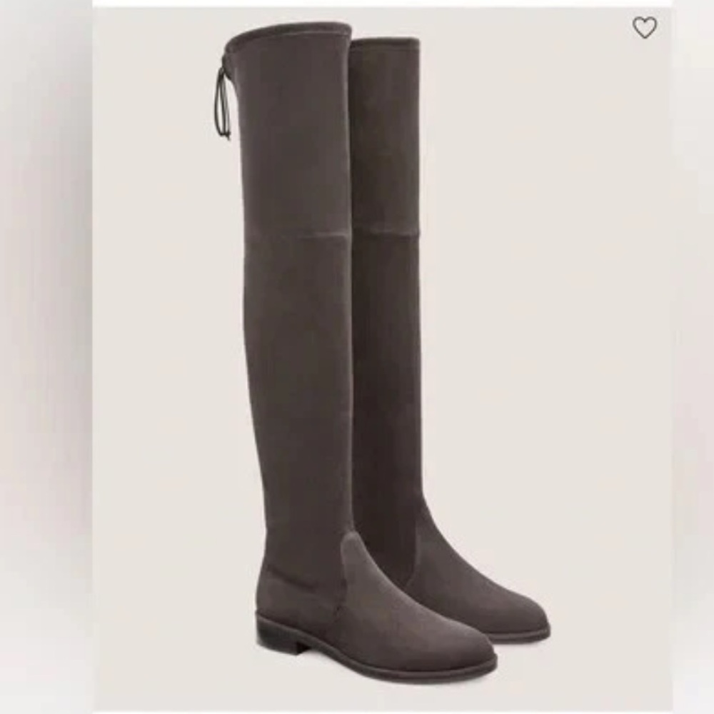 Stuart Weitzman Charcoals Garish brown lowlands Suede Over-the-Knee Boots SZ  10